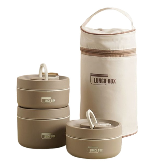 Izolowany Lunchbox Wielowarstwowy z GRATISOWĄ Torbą Transportową - ThermoBox