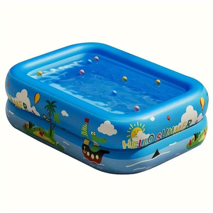 Dmuchany basen dla dzieci Ocean Splash – gruby PVC do zabawy w ogrodzie