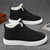 Buty Męskie Zimowe Wysokie Sneakersy Ocieplane Sznurowane