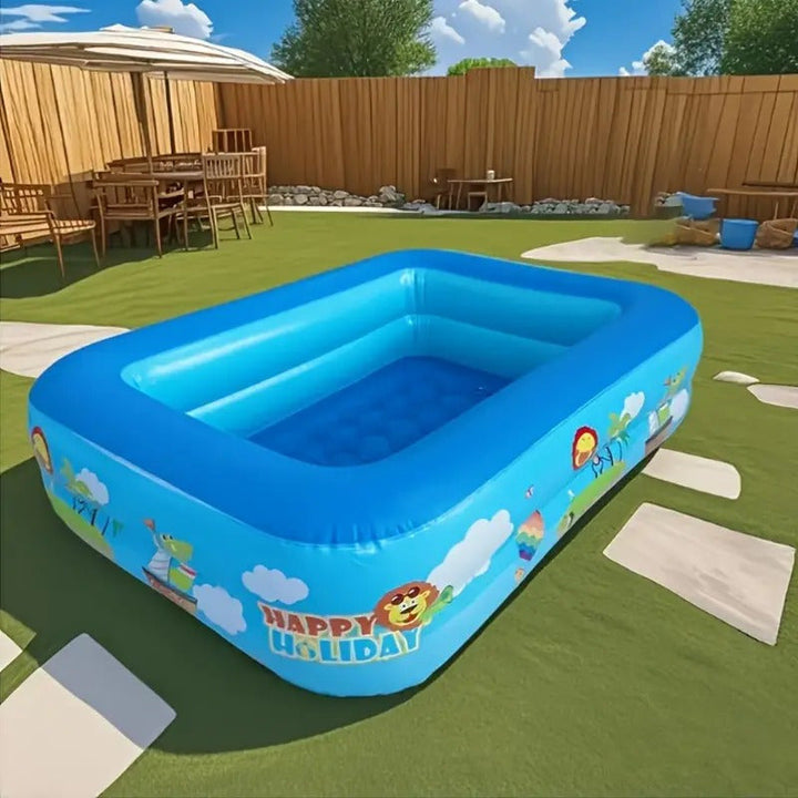 Dmuchany basen dla dzieci Ocean Splash – gruby PVC do zabawy w ogrodzie