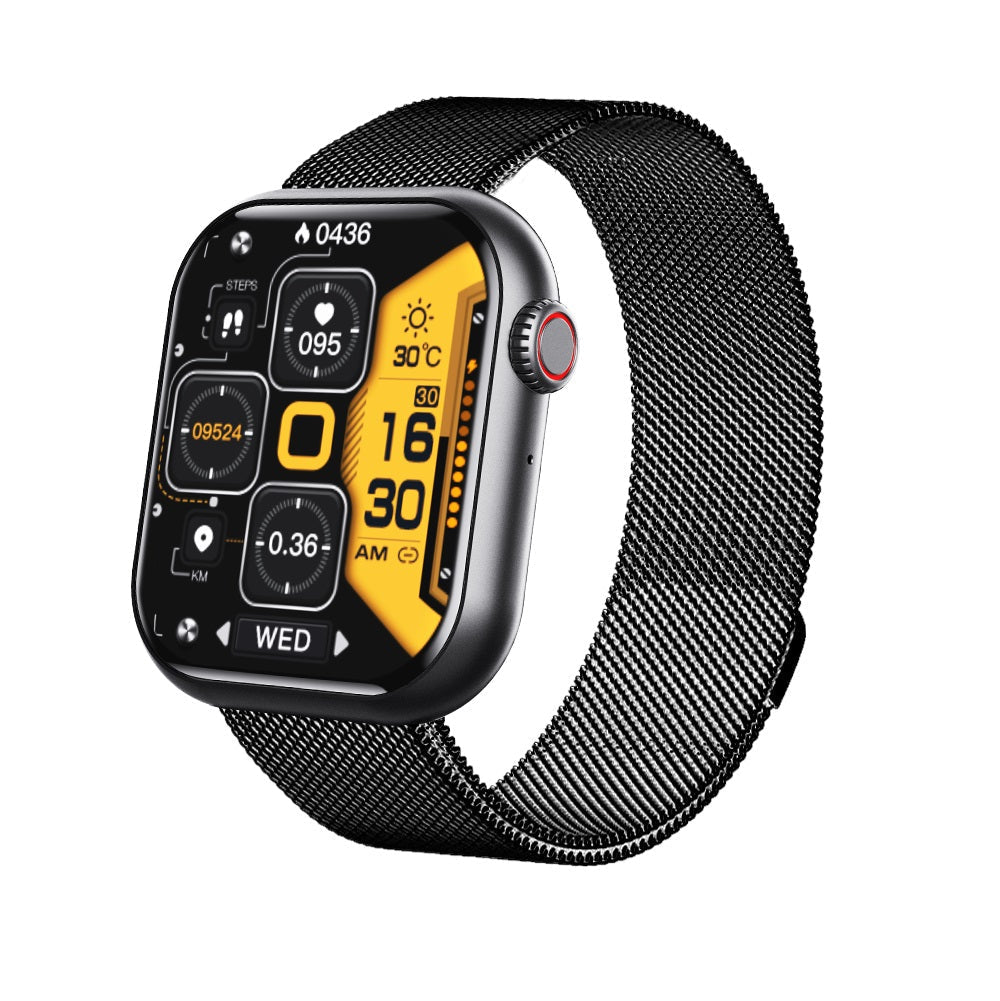 Wodoodporny smartwatch z pomiarem ciśnienia krwi, saturacji krwi i snu