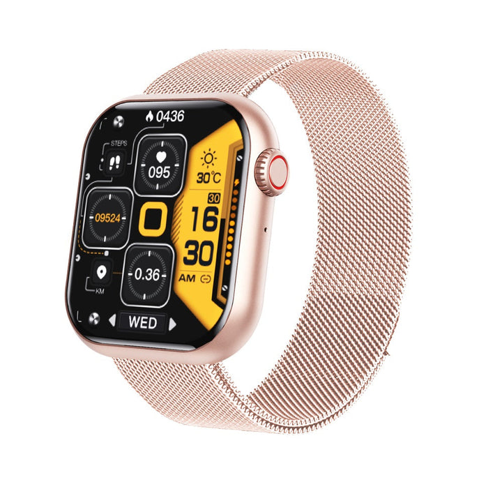 Wodoodporny smartwatch z pomiarem ciśnienia krwi, saturacji krwi i snu