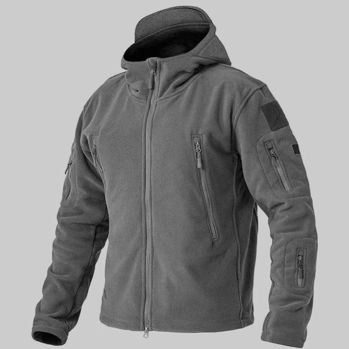 Męska kurtka fleece odporna na wiatr – Szorstka warstwa na co dzień