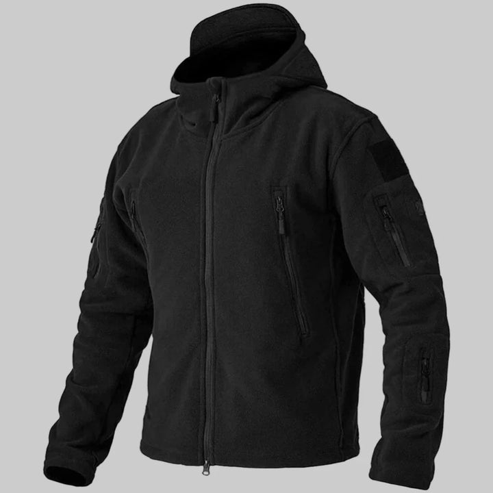 Męska kurtka fleece odporna na wiatr – Szorstka warstwa na co dzień