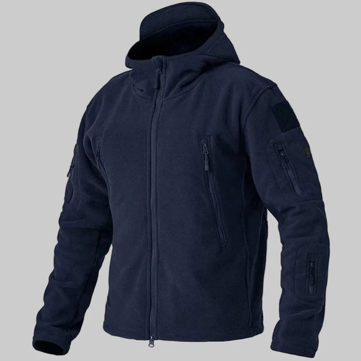 Męska kurtka fleece odporna na wiatr – Szorstka warstwa na co dzień