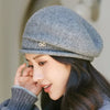 Casualowy wełniany beret damski - Diana