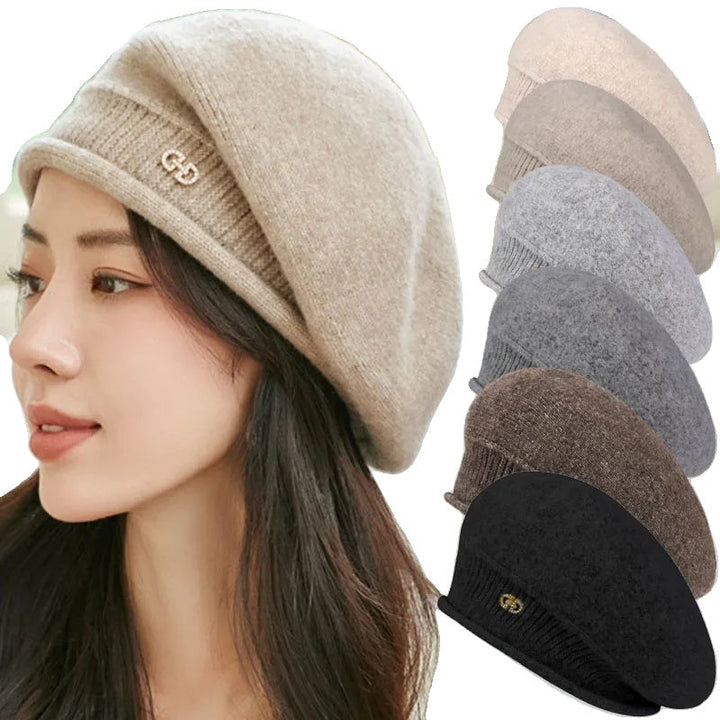 Casualowy wełniany beret damski - Diana