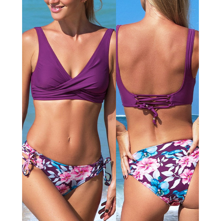 Maya – Kobiece 2-Częściowe Bikini Plażowe – Wibracyjny Styl Lata