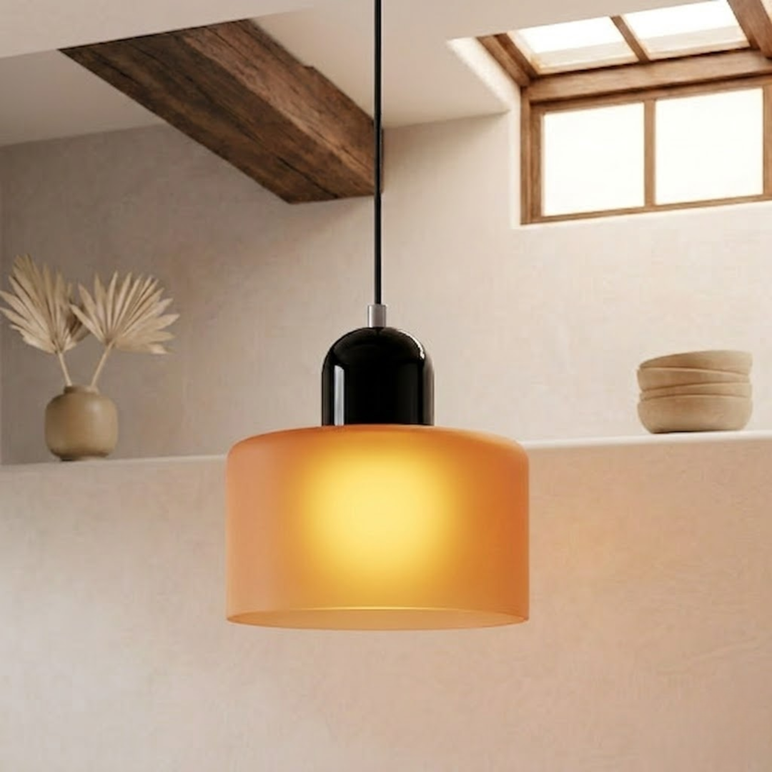Wisząca lampa pierścieniowa o rozszerzonym designie halo