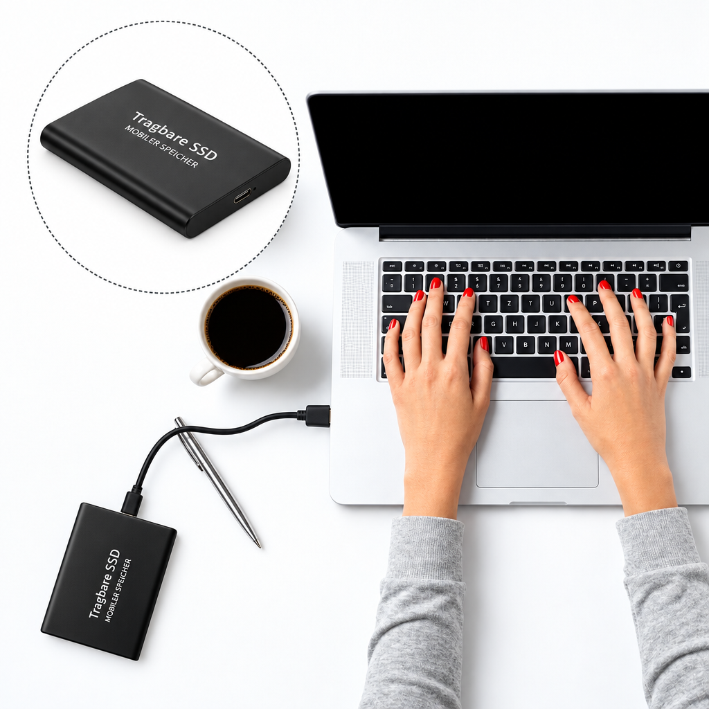Wytrzymały zewnętrzny dysk SSD 30 TB do dużych plików