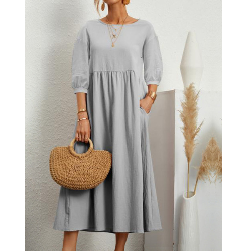 Isabelle – Kobieca Elegancka Sukienka Smocked na Lato | Midi