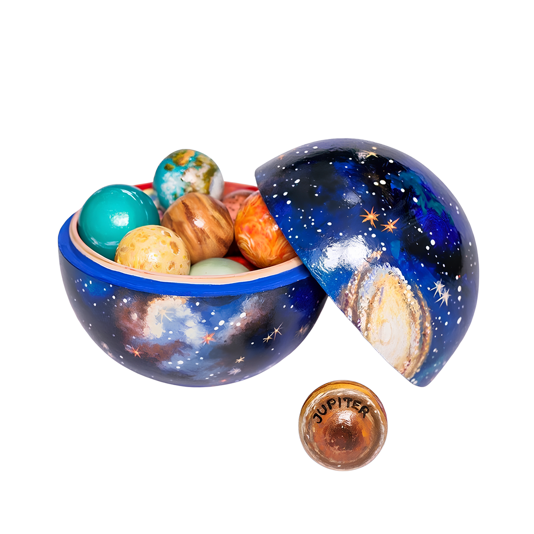 Zestaw drewnianych planet Galaxy Quest – edukacyjna przygoda dla dzieci