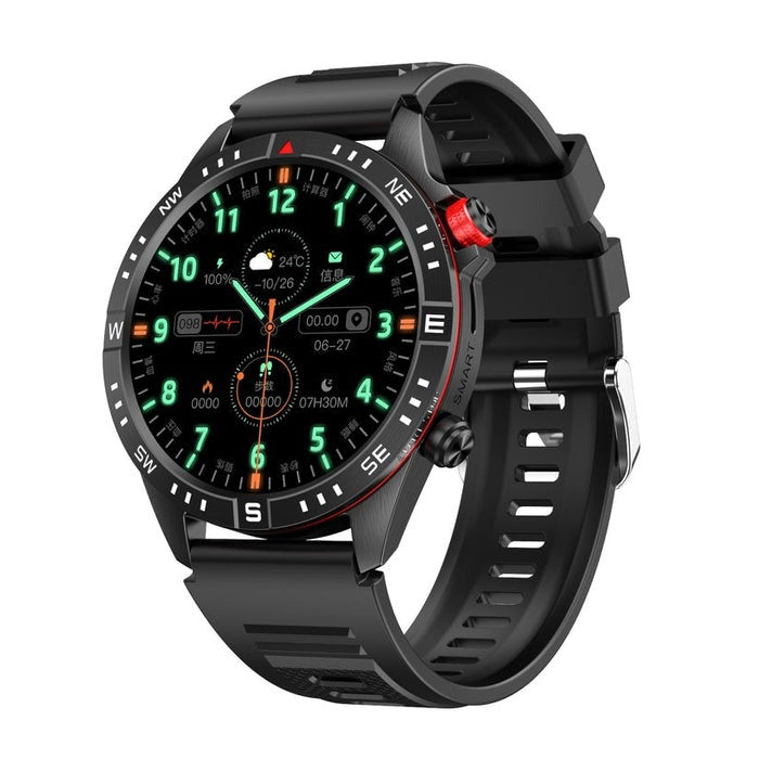 Wodoodporny smartwatch z pomiarem ciśnienia krwi, saturacji krwi i snu