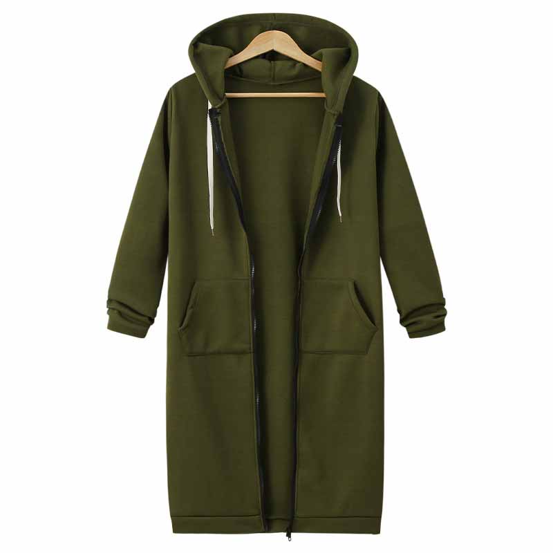 Casualowy długi kardigan damski - CozyZip
