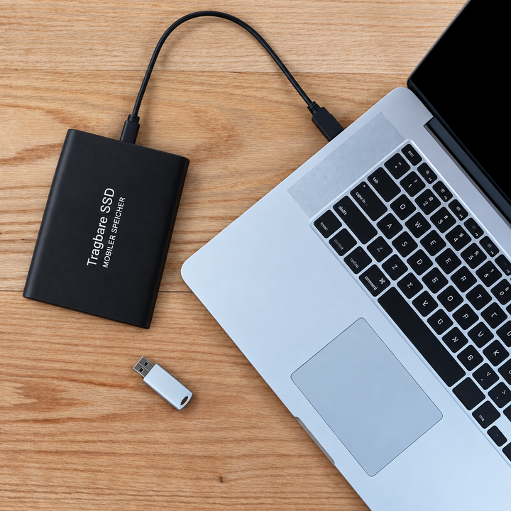 Wytrzymały zewnętrzny dysk SSD 30 TB do dużych plików