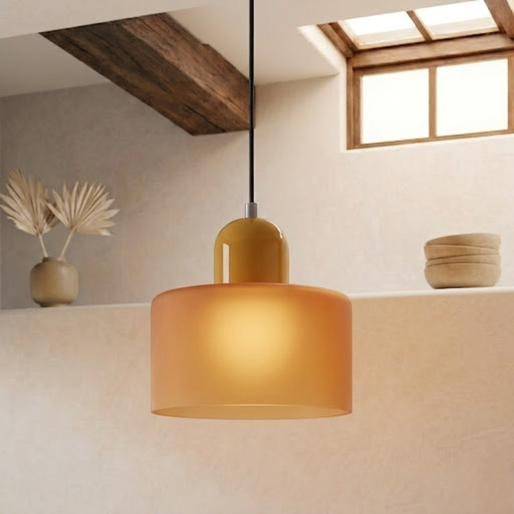 Wisząca lampa pierścieniowa o rozszerzonym designie halo