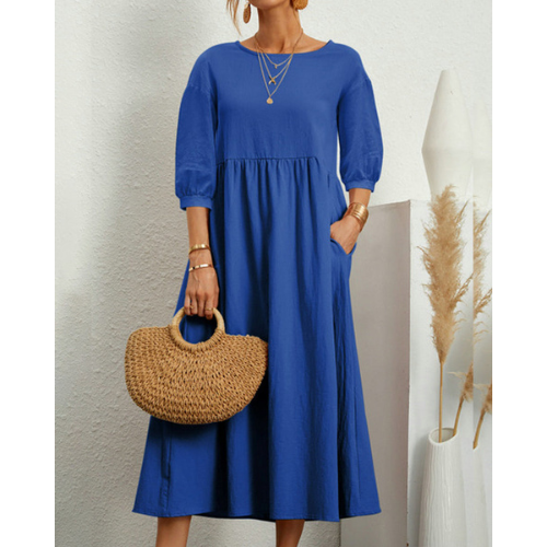 Isabelle – Kobieca Elegancka Sukienka Smocked na Lato | Midi