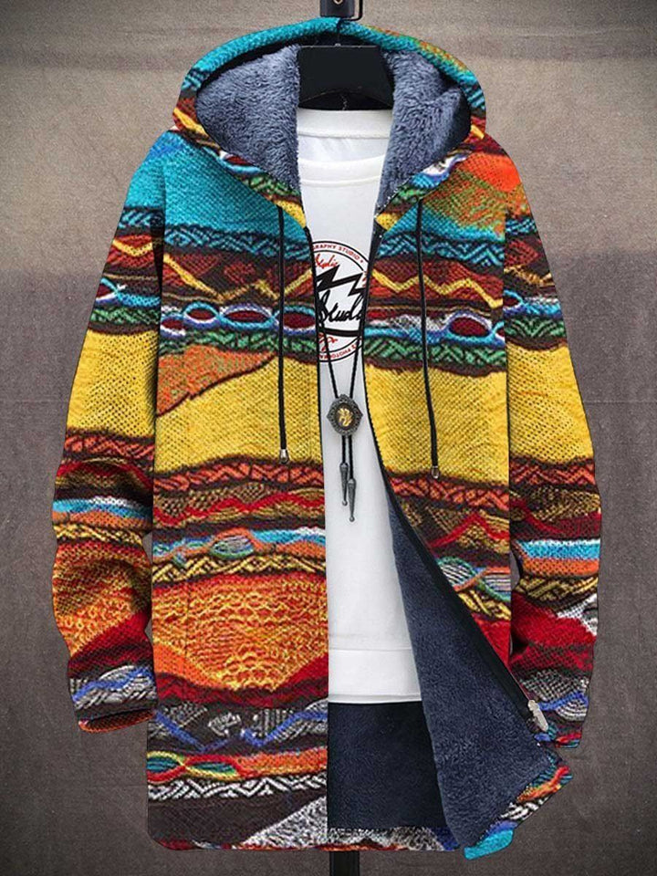 Milan – Retro Kamizelka Colorblock dla Mężczyzn