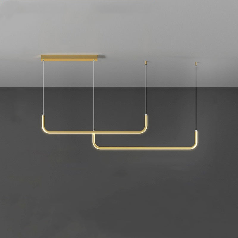 Arisha Nowoczesny Lampadario LED Złoto/Czarny Metal do Jadalni/Salonu