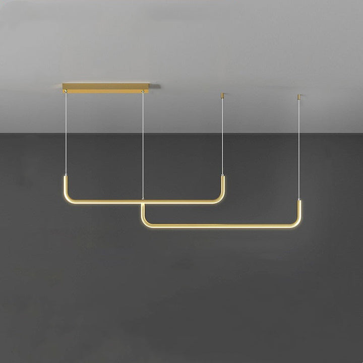 Arisha Nowoczesny Lampadario LED Złoto/Czarny Metal do Jadalni/Salonu