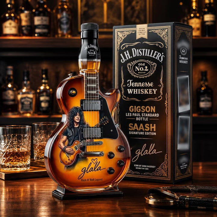 RockSpirit – Figurka gitary vintage sunburst do dekoracji butelki