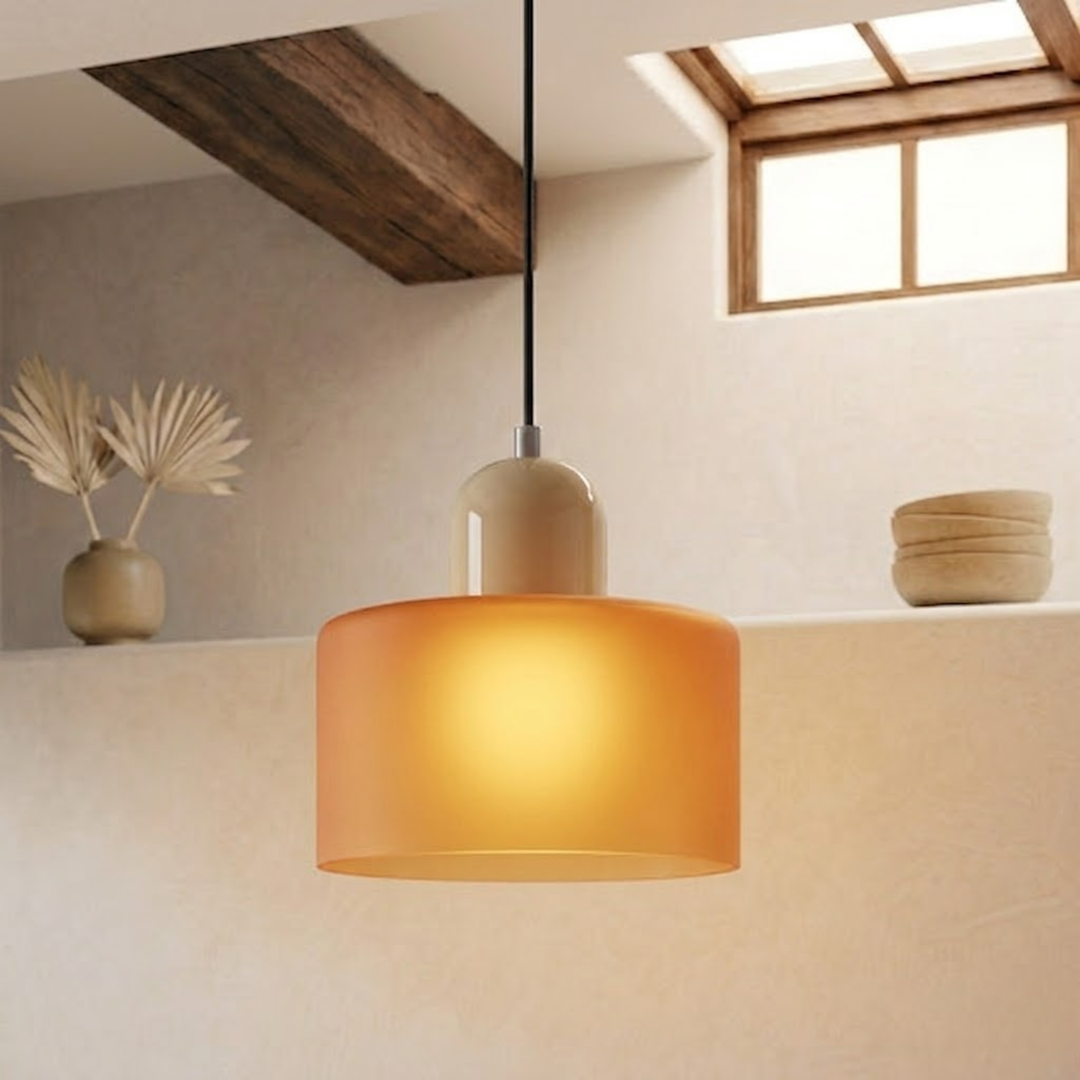 Wisząca lampa pierścieniowa o rozszerzonym designie halo