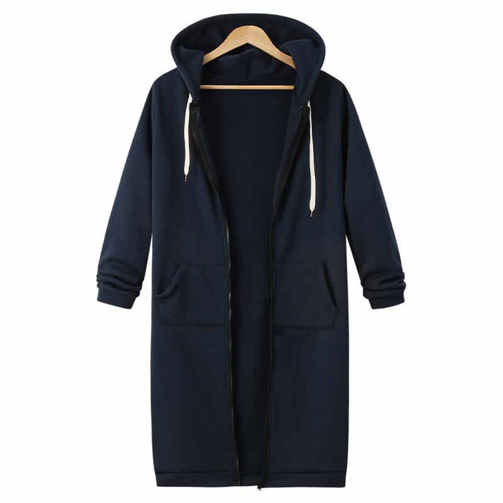 Casualowy długi kardigan damski - CozyZip