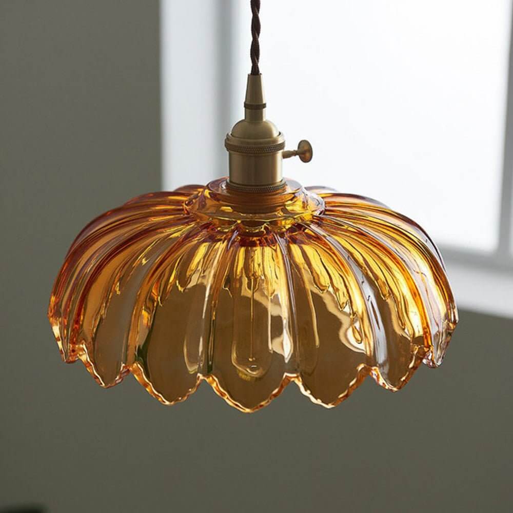 Szklana Lampa Wisząca - Romantyczna Atmosfera