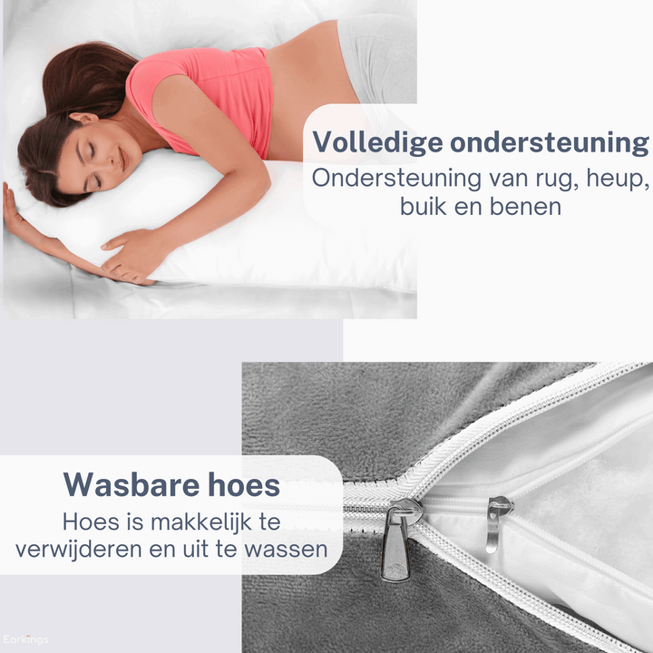 Poduszka ciążowa i do spania na boku ComfortNest – dodatkowe wsparcie dla mamy i dziecka