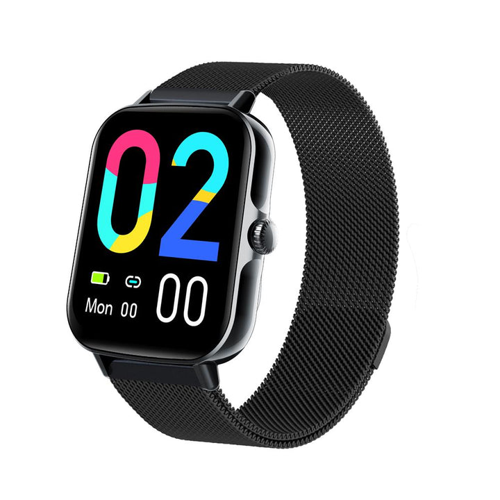 Wodoodporny smartwatch z pomiarem ciśnienia krwi, saturacji krwi i snu