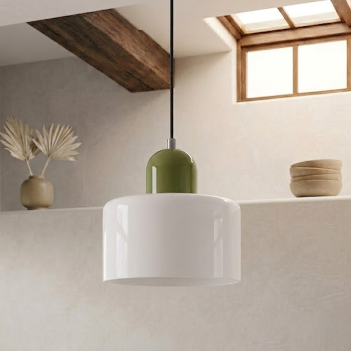 Wisząca lampa pierścieniowa o rozszerzonym designie halo