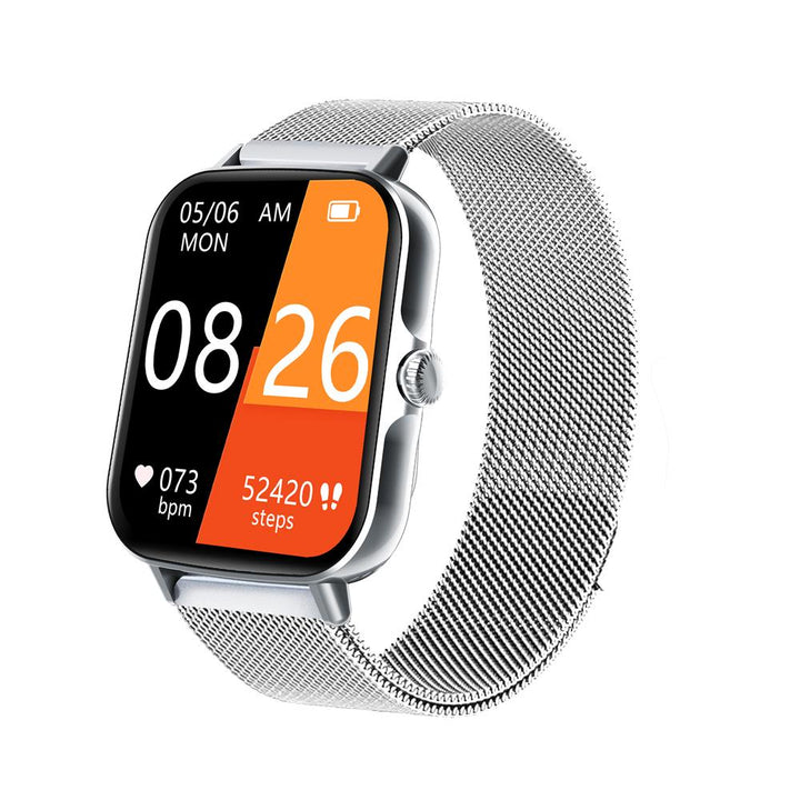 Wodoodporny smartwatch z pomiarem ciśnienia krwi, saturacji krwi i snu