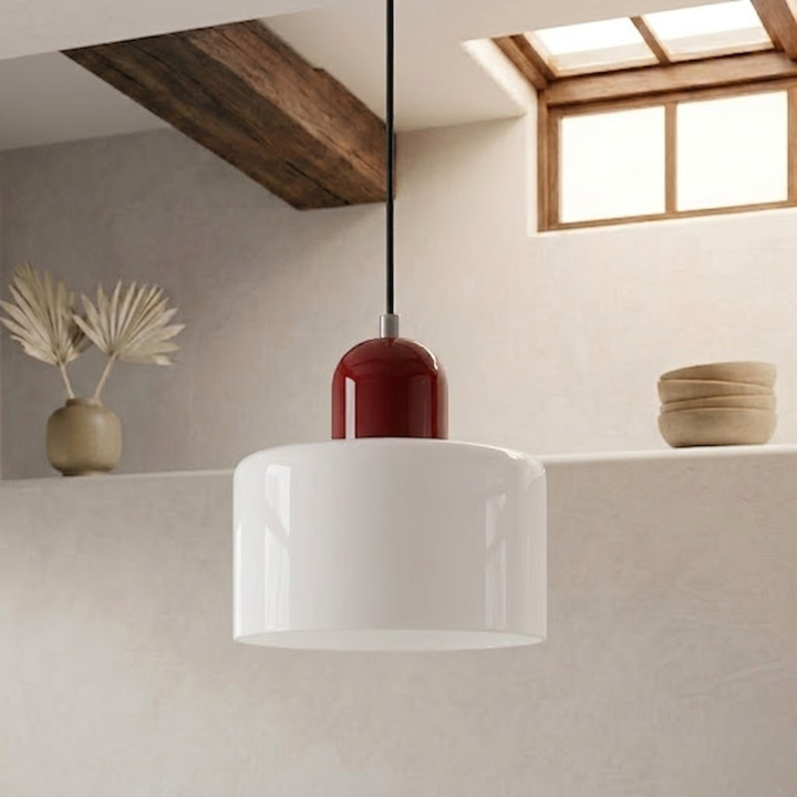 Wisząca lampa pierścieniowa o rozszerzonym designie halo