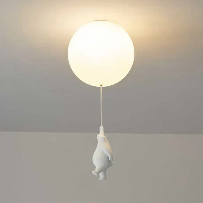 Lampa sufitowa dla dzieci z misiem i piłką | CloudBea