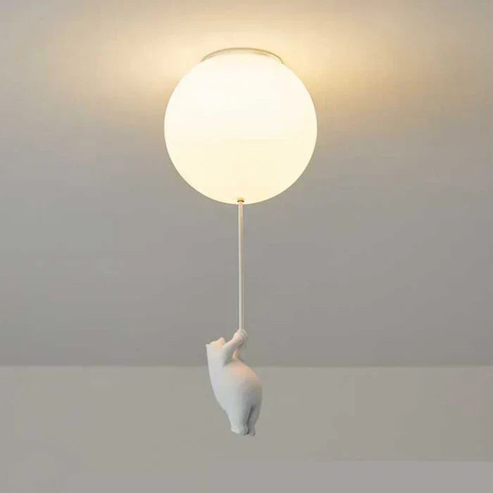 Lampa sufitowa dla dzieci z misiem i piłką | CloudBea