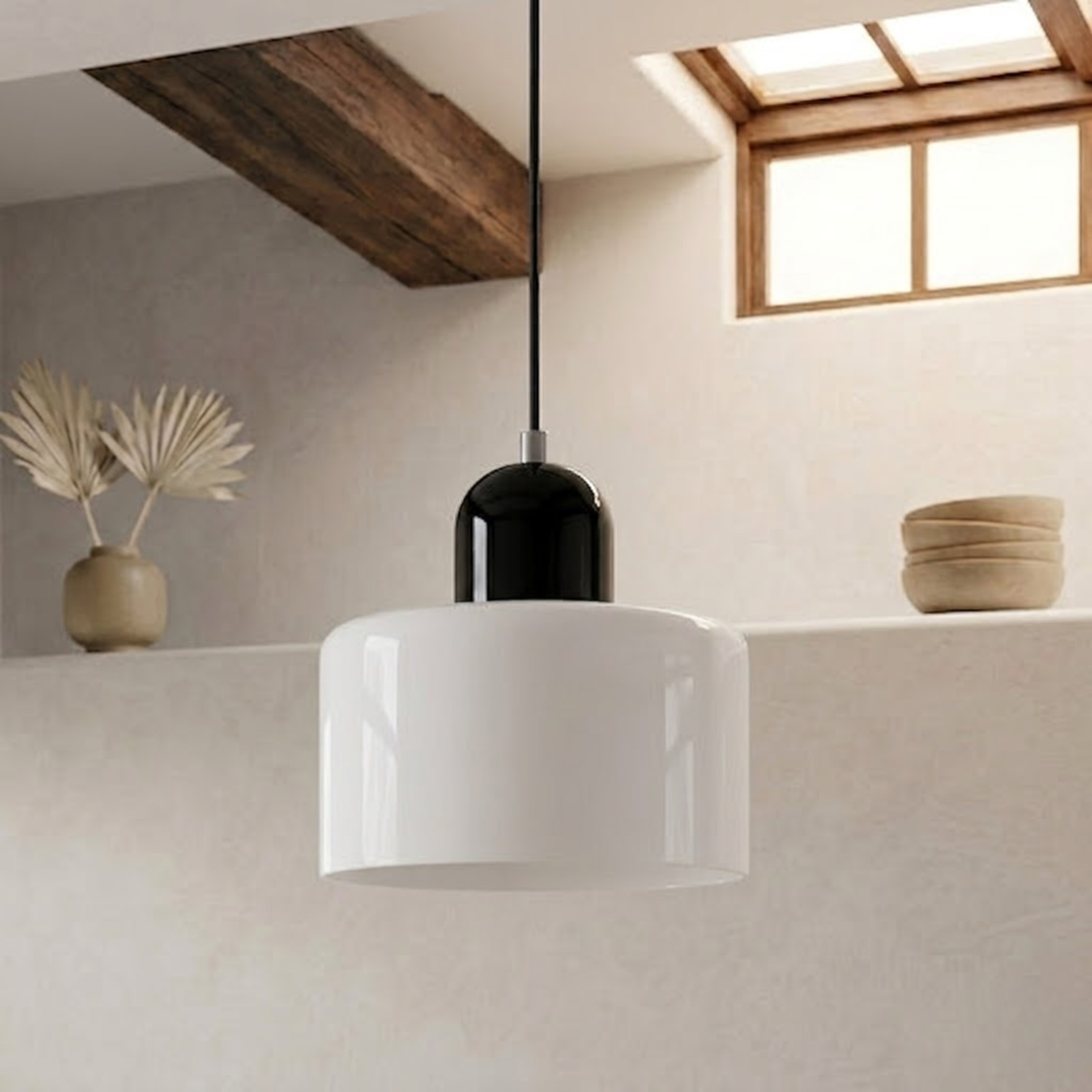 Wisząca lampa pierścieniowa o rozszerzonym designie halo