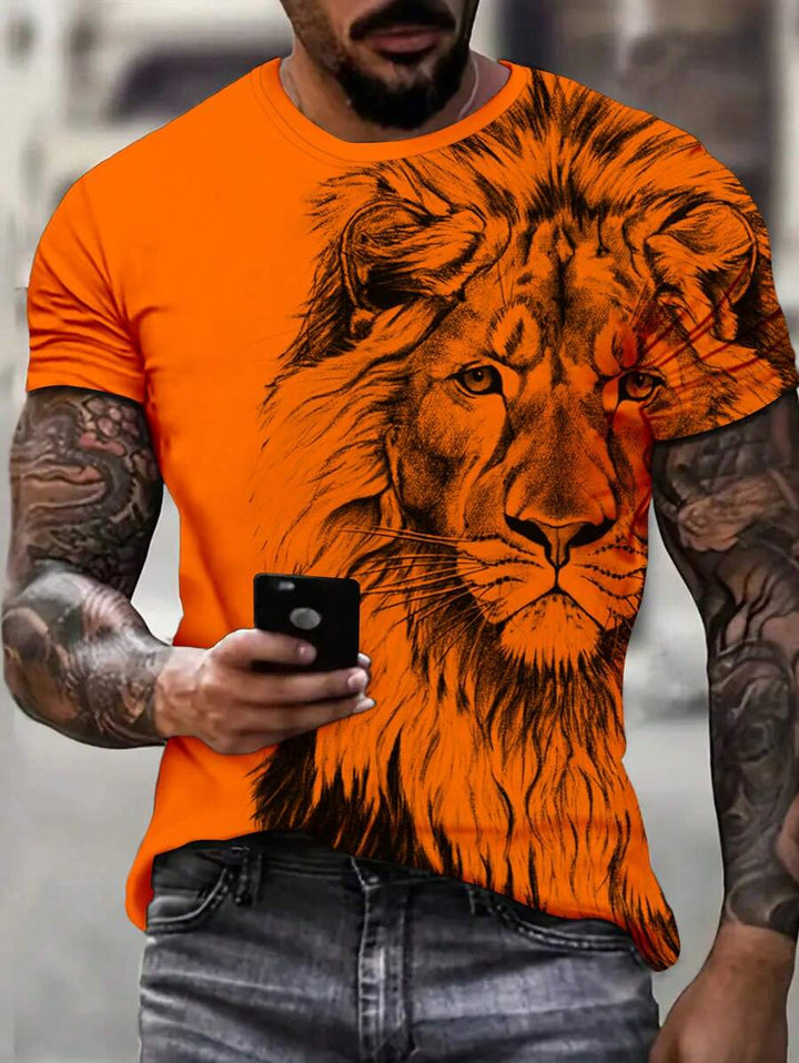 Slim-Fit Męska Koszulka na Dzień Króla
