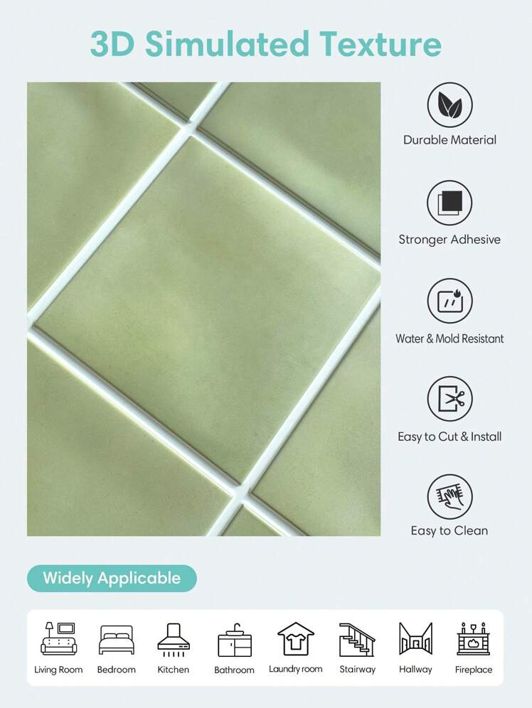 HomeDeco 3D Odklej i Przyklej Płytki Ścienne
