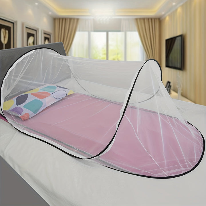 Moskitiera InsectoGuard Solo | Ultralekka i składana | Z zamkiem błyskawicznym | 200×80×56 cm | Dla 1 osoby