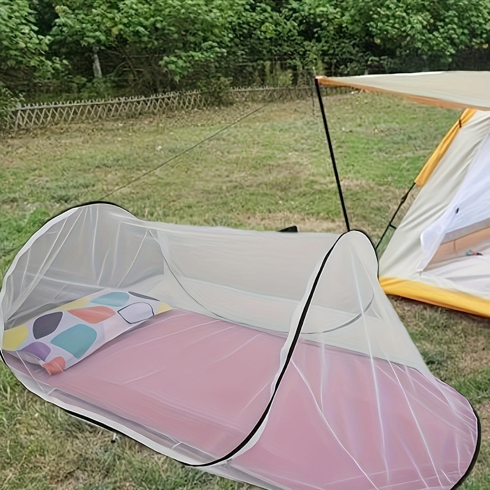 Moskitiera InsectoGuard Solo | Ultralekka i składana | Z zamkiem błyskawicznym | 200×80×56 cm | Dla 1 osoby