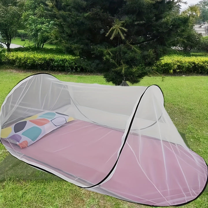Moskitiera InsectoGuard Solo | Ultralekka i składana | Z zamkiem błyskawicznym | 200×80×56 cm | Dla 1 osoby