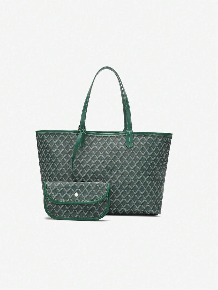 Casualowa torba na ramię z PVC dla kobiet | Torba typu tote | Duża, lekka torba dla studentek