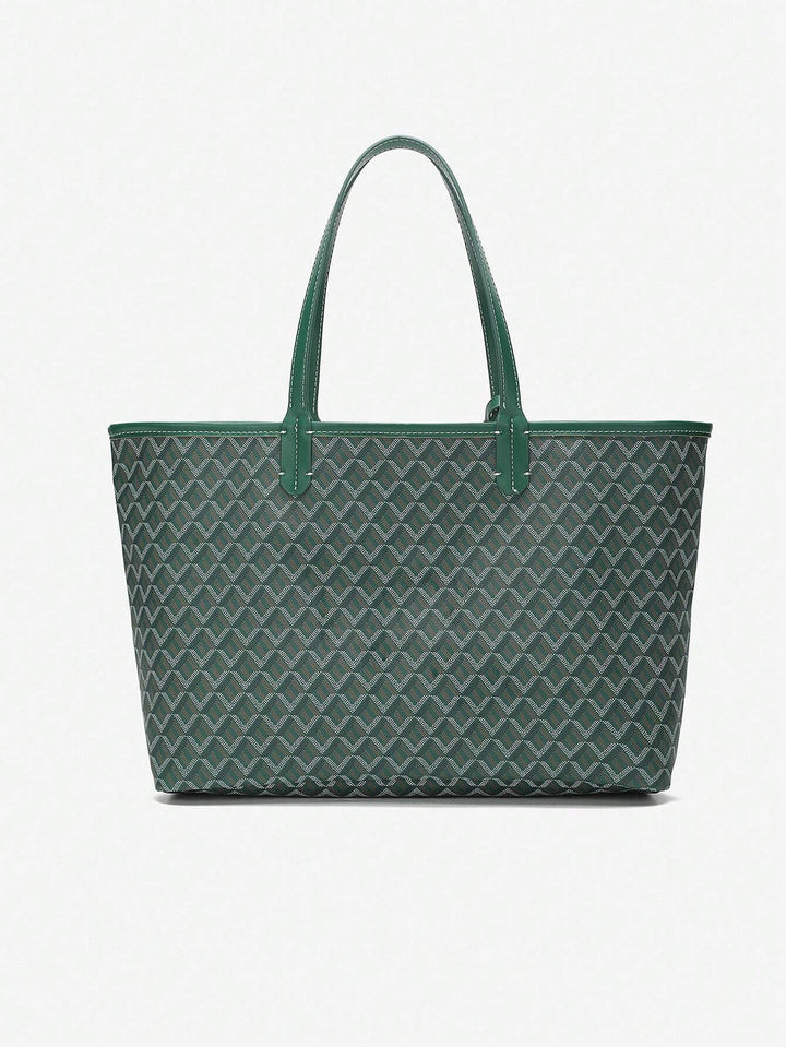 Casualowa torba na ramię z PVC dla kobiet | Torba typu tote | Duża, lekka torba dla studentek