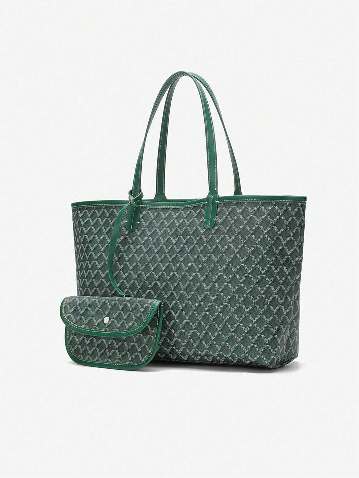 Casualowa torba na ramię z PVC dla kobiet | Torba typu tote | Duża, lekka torba dla studentek