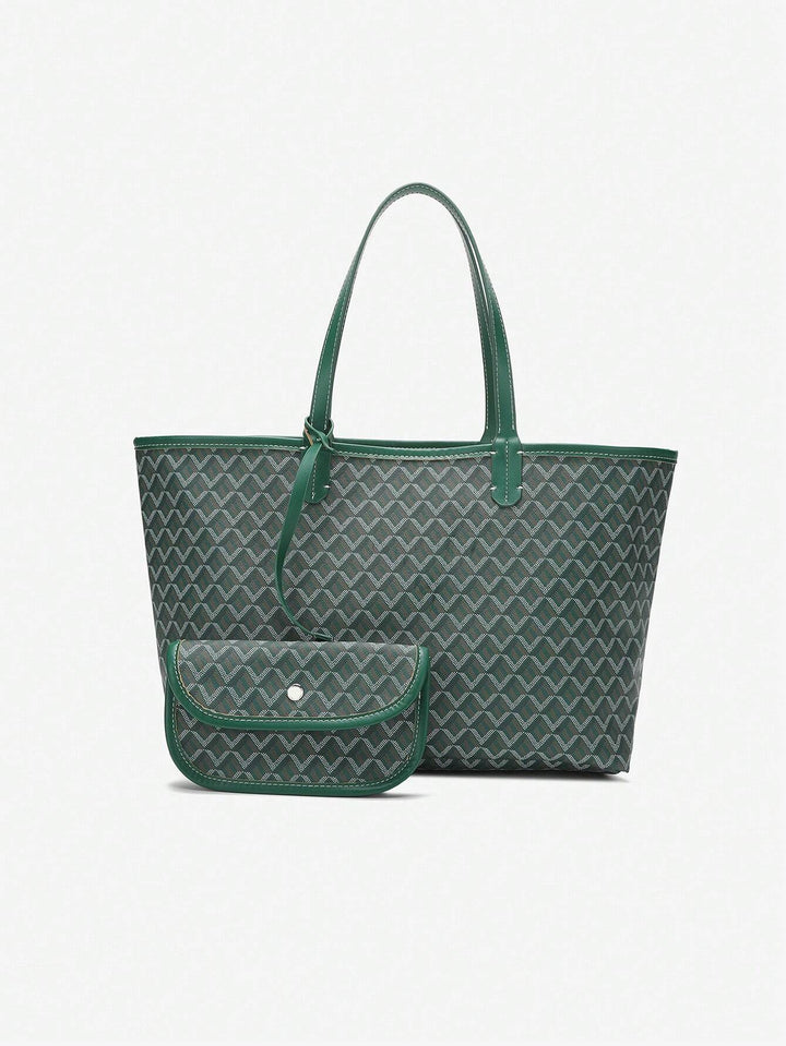 Casualowa torba na ramię z PVC dla kobiet | Torba typu tote | Duża, lekka torba dla studentek