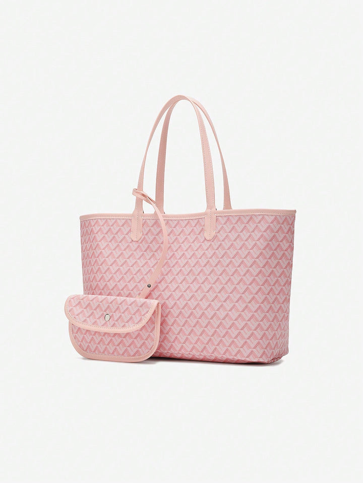 Casualowa torba na ramię z PVC dla kobiet | Torba typu tote | Duża, lekka torba dla studentek