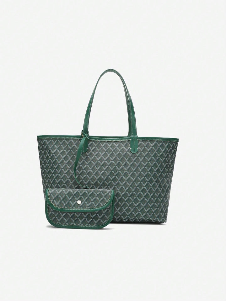 Casualowa torba na ramię z PVC dla kobiet | Torba typu tote | Duża, lekka torba dla studentek
