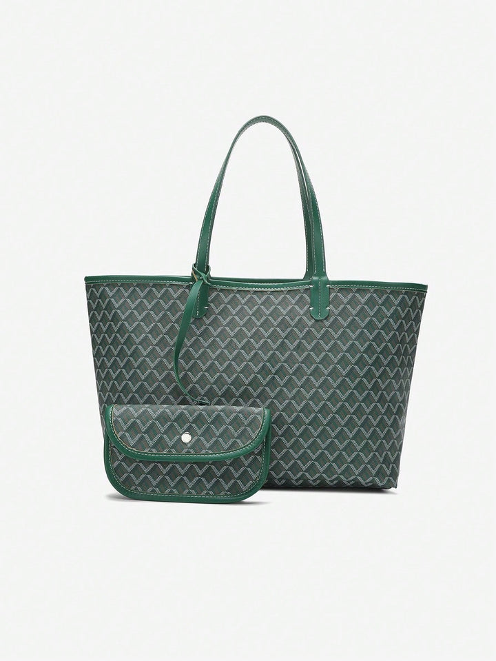 Casualowa torba na ramię z PVC dla kobiet | Torba typu tote | Duża, lekka torba dla studentek