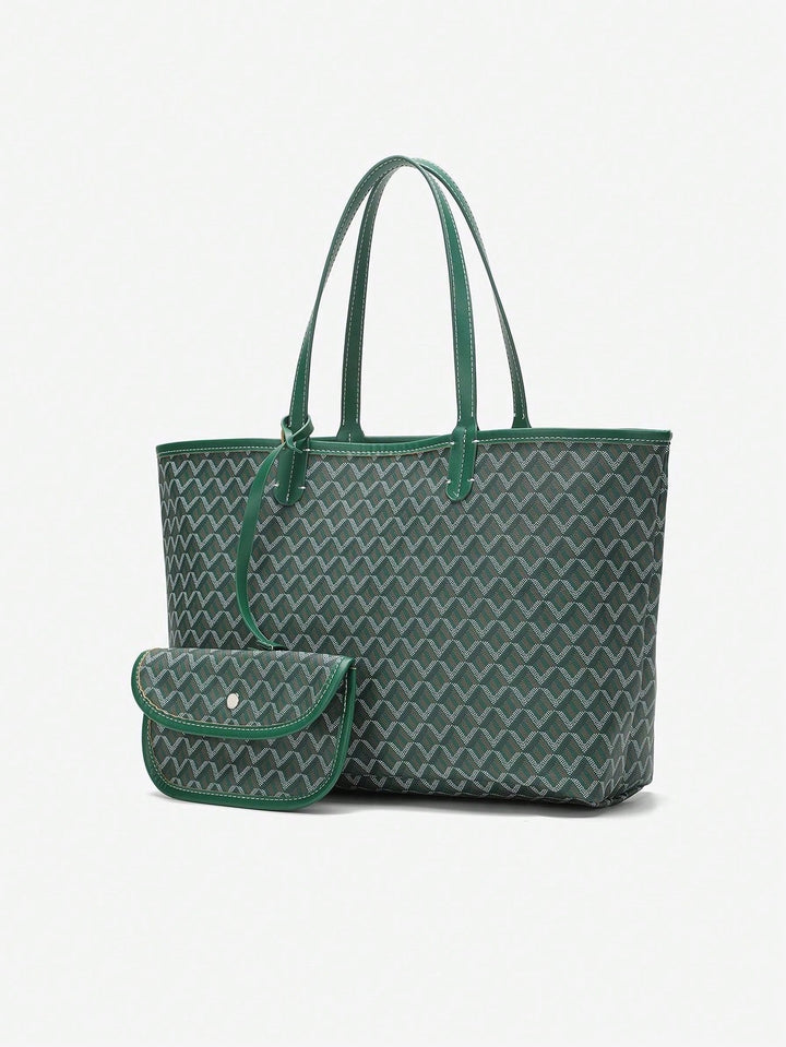 Casualowa torba na ramię z PVC dla kobiet | Torba typu tote | Duża, lekka torba dla studentek