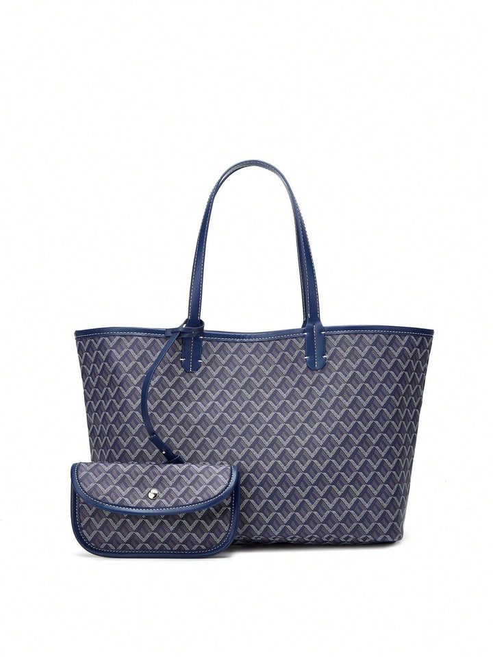Casualowa torba na ramię z PVC dla kobiet | Torba typu tote | Duża, lekka torba dla studentek